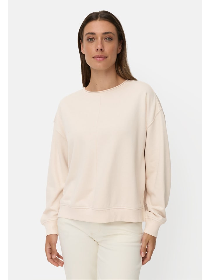 Sweatshirt aus Baumwollgemisch in Hafer