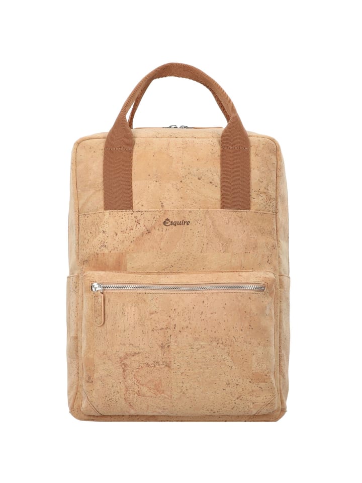 Kork Rucksack 41 cm Laptopfach natur