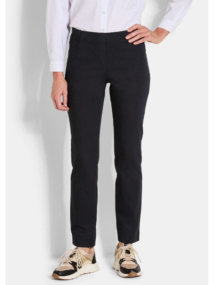 Jerseyhose mit Schlupfbund in schwarz