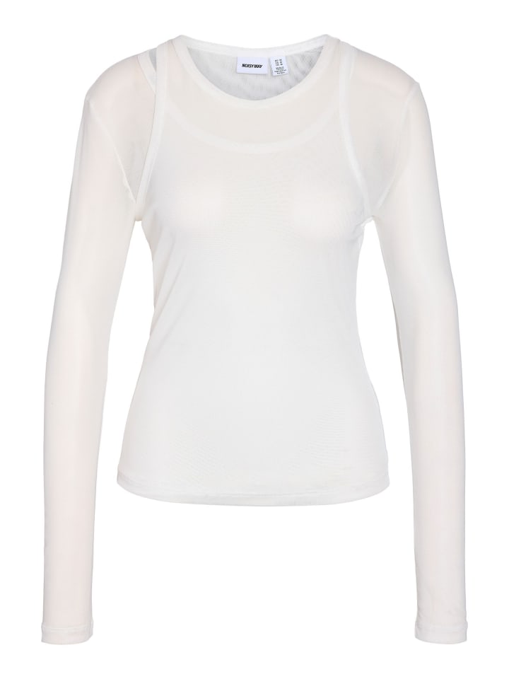Oberteil mit langen Ärmeln in Bright White1