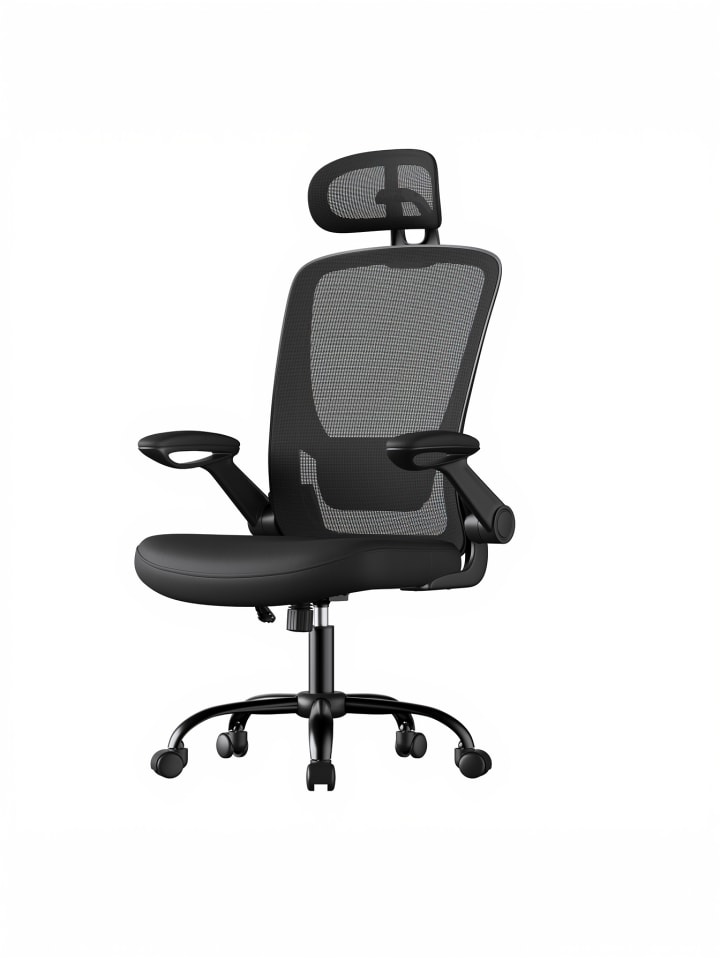 Bürostuhl Kime in Schwarz - (B)62.4 x (H)127.4 x (T)62 cm