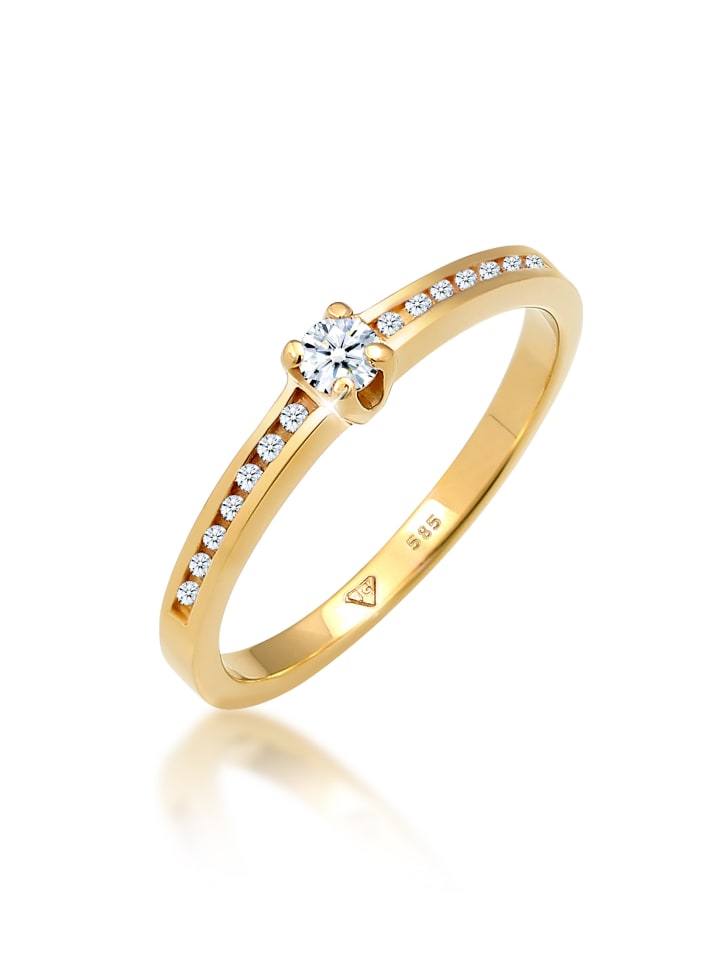 Ring 585 Gelbgold Verlobungsring in Gold