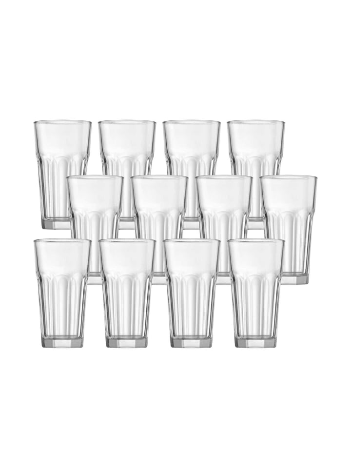 12er Set Longdrinkgläser Riad in Transparent 325 ml