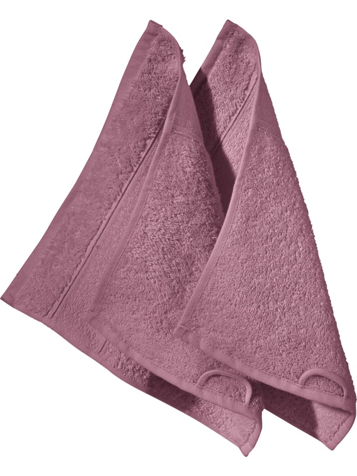 Frottier Seiftuch 2er-Pack Karlsruhe in mauve