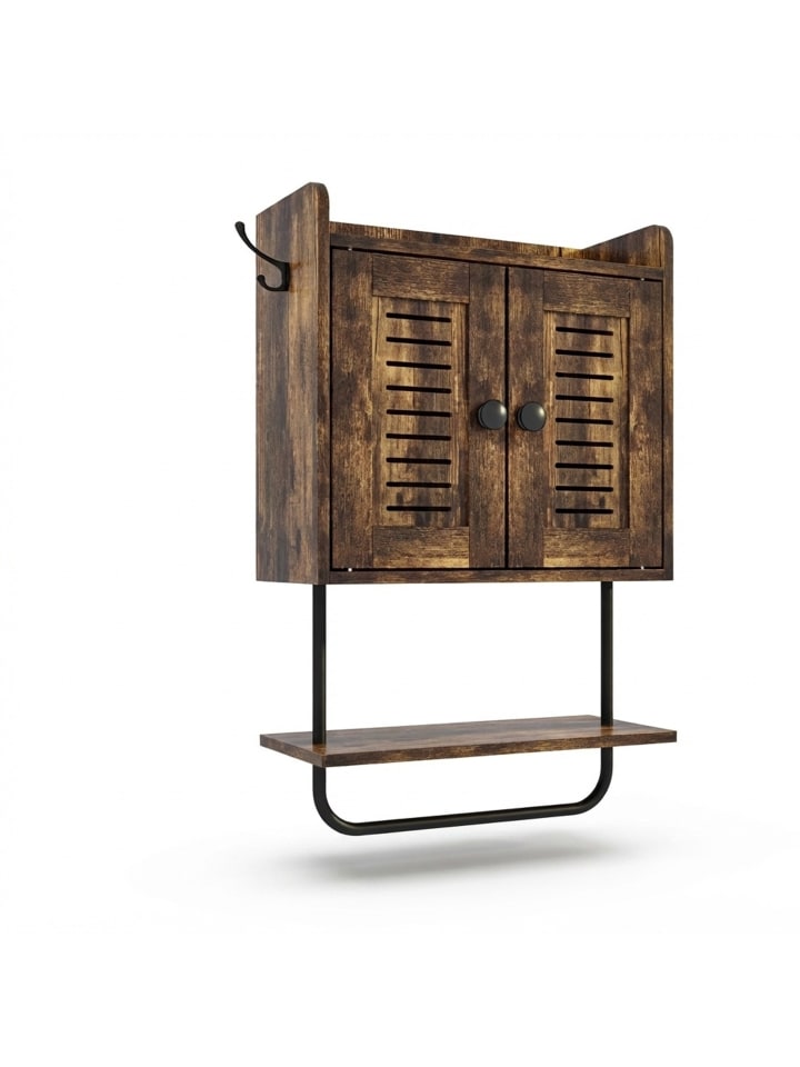 Hängeschrank in Braun - (B)40 x (H)61 x 17,5 cm