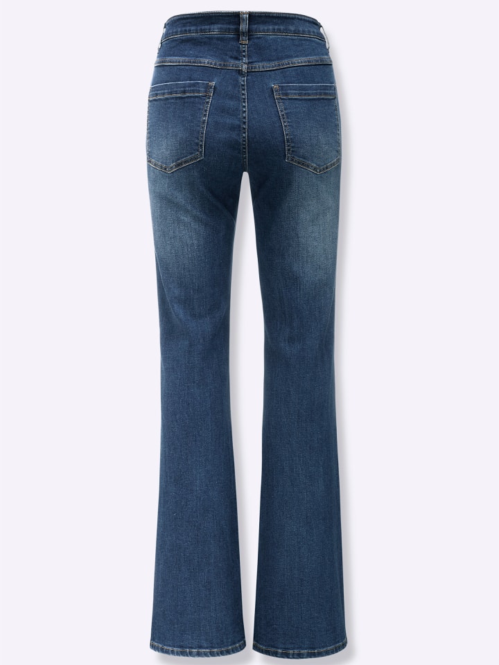 Jeans in blue-stone-washed