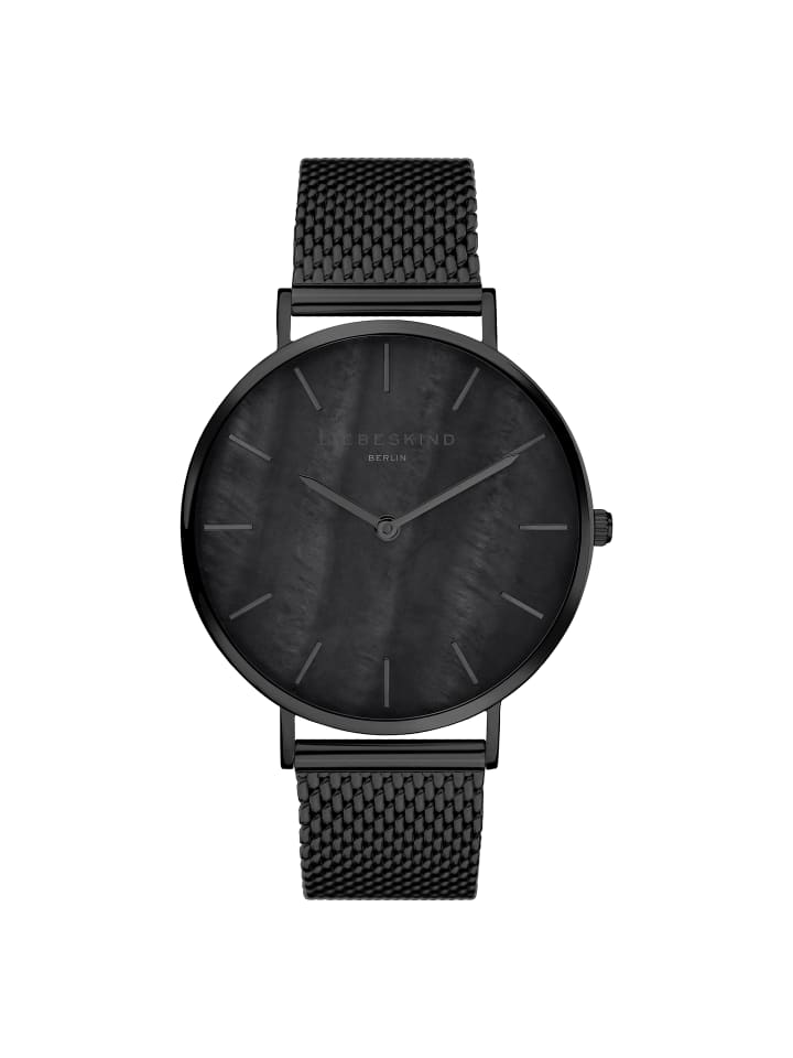 Armbanduhr Clean Glamour in schwarz