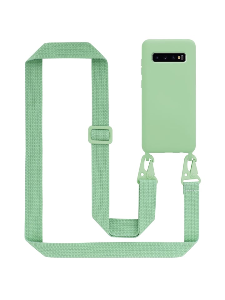 Handykette für Samsung Galaxy S10 4G Hülle in LIQUID HELL GRÜN