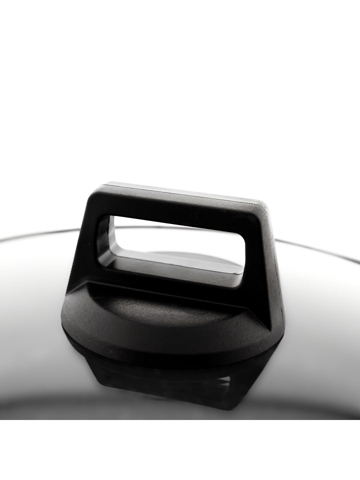 Kochtöpfe Schwarz mit Glasdeckel in Schwarz