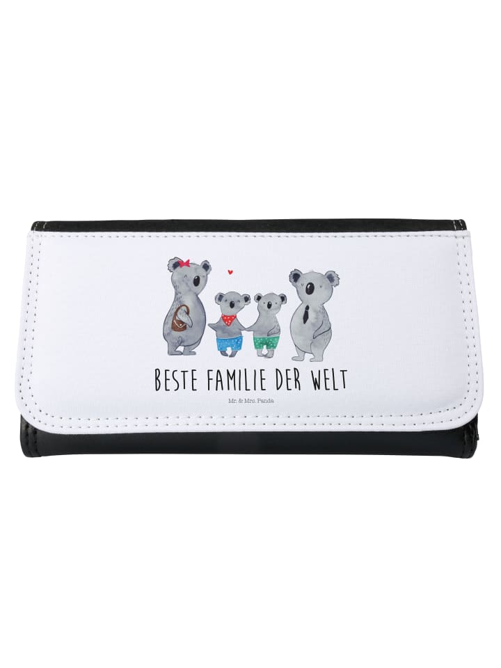 Portemonnaie Koala Familie zwei mit Spruch in Weiß