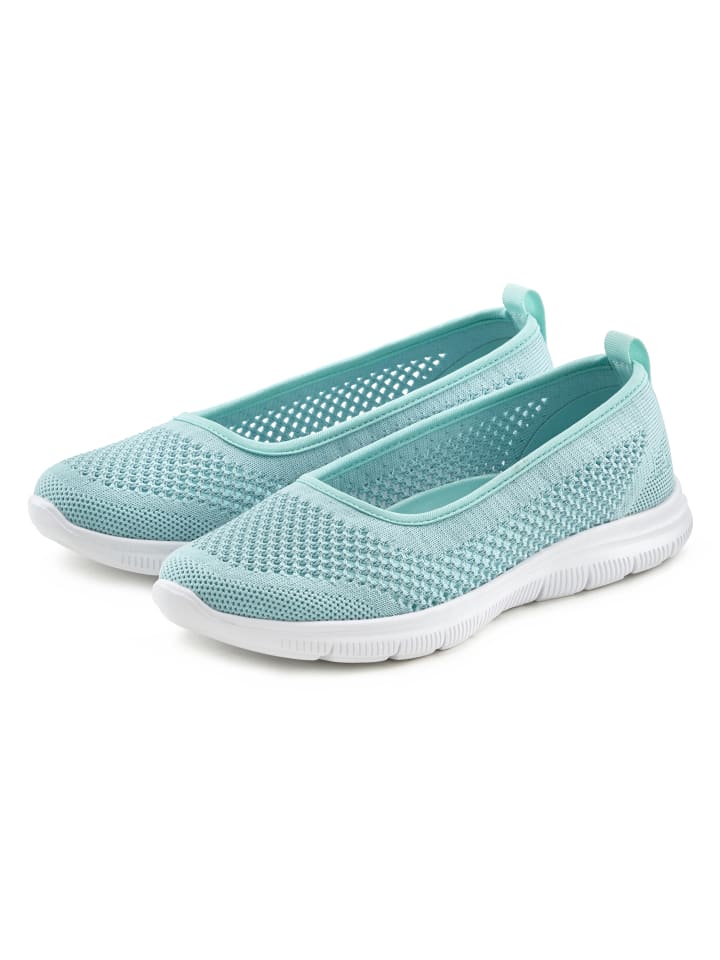 Sneaker Ballerinas in mint