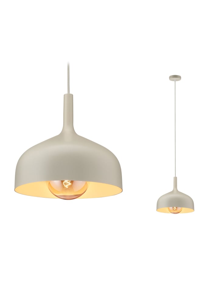 Pendelleuchte Embla II E27 Creme Metall, Metall