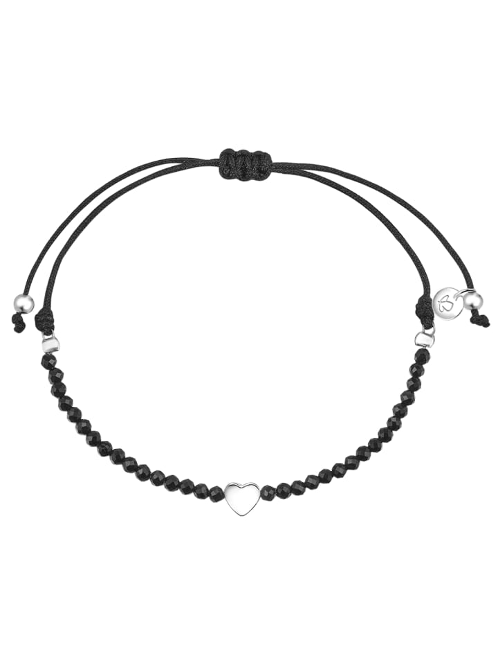Armband Herz aus Sterling Silber mit Spinell in silber