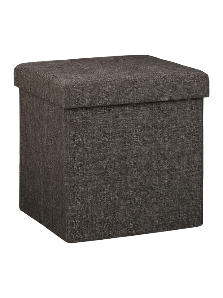 Faltbarer Sitzhocker in Braun - 38 cm