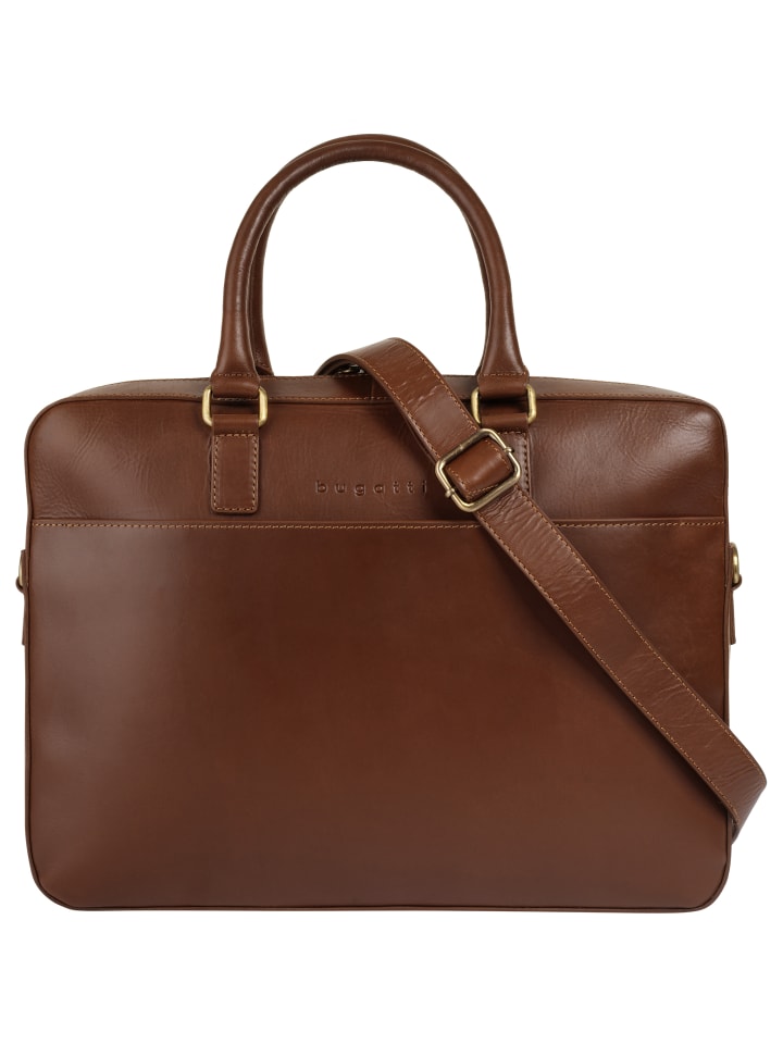 Aktentasche REMO echt Leder in cognac