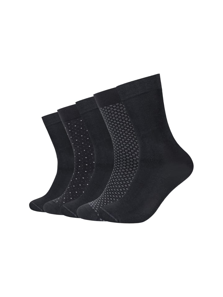 Socken ca-soft patterned minimal 5er Pack black mix