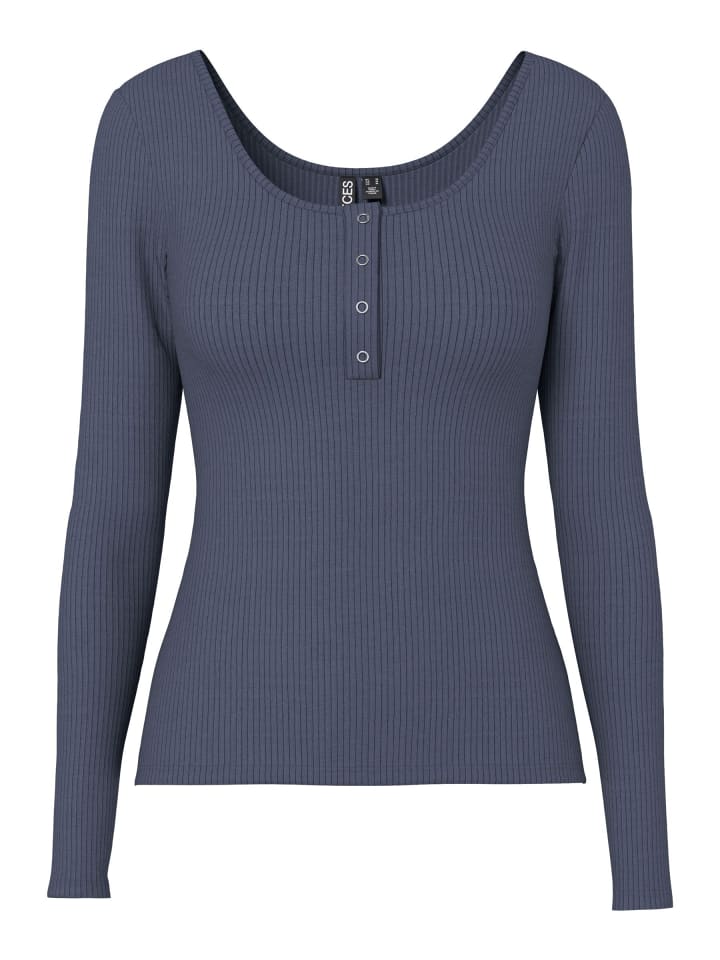 Oberteil mit langen Ärmeln in Ombre Blue