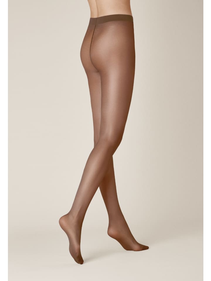 Feinstrumpfhose Satin Look 20 feinglänzend in mandel