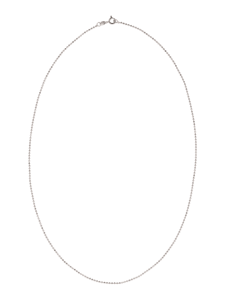 Women Beaded Necklace in Silver