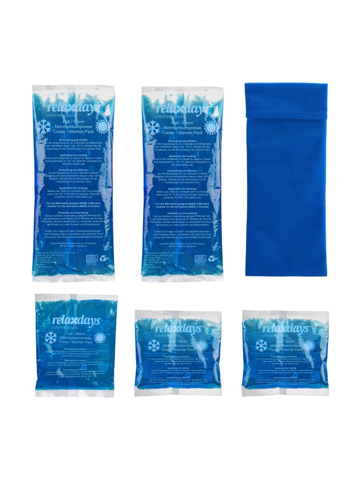 5 x Kühlpads in Blau