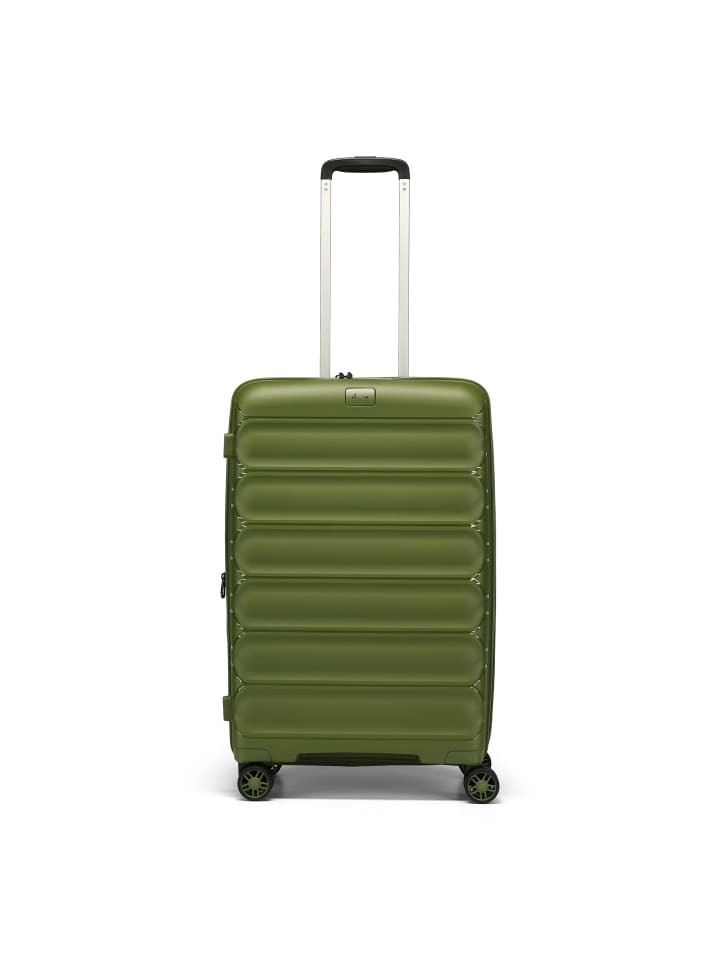 Travel Line 4700 4 Rollen Trolley 68 cm mit Dehnfalte olive green