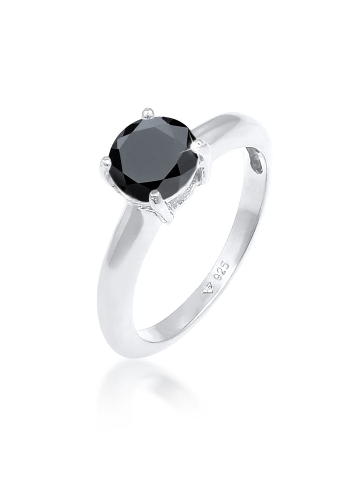Ring 925 Sterling Silber in Schwarz