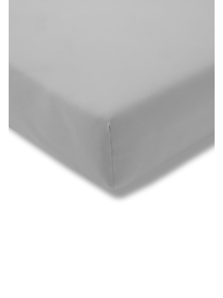 Spannbetttuch Jersey-Stretch in platin