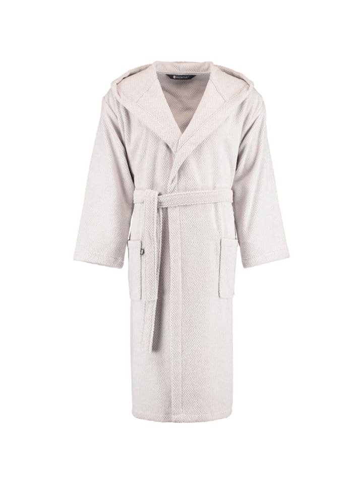 Rhomtuft Bademäntel unisex Kapuze Baronesse perlgrau - 11 in perlgrau - 11