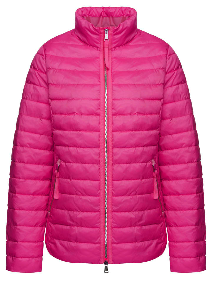 Damen Fake Down Jacke in pink