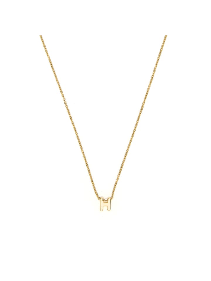 necklace with 18-K yellow gold finish - Alphabet