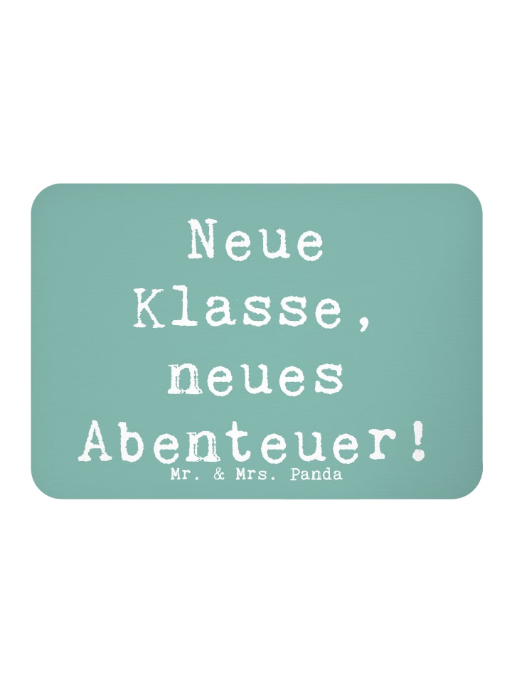 Magnet Spruch Erster Schultag Abenteuer mit Spruch in Meeresbrise