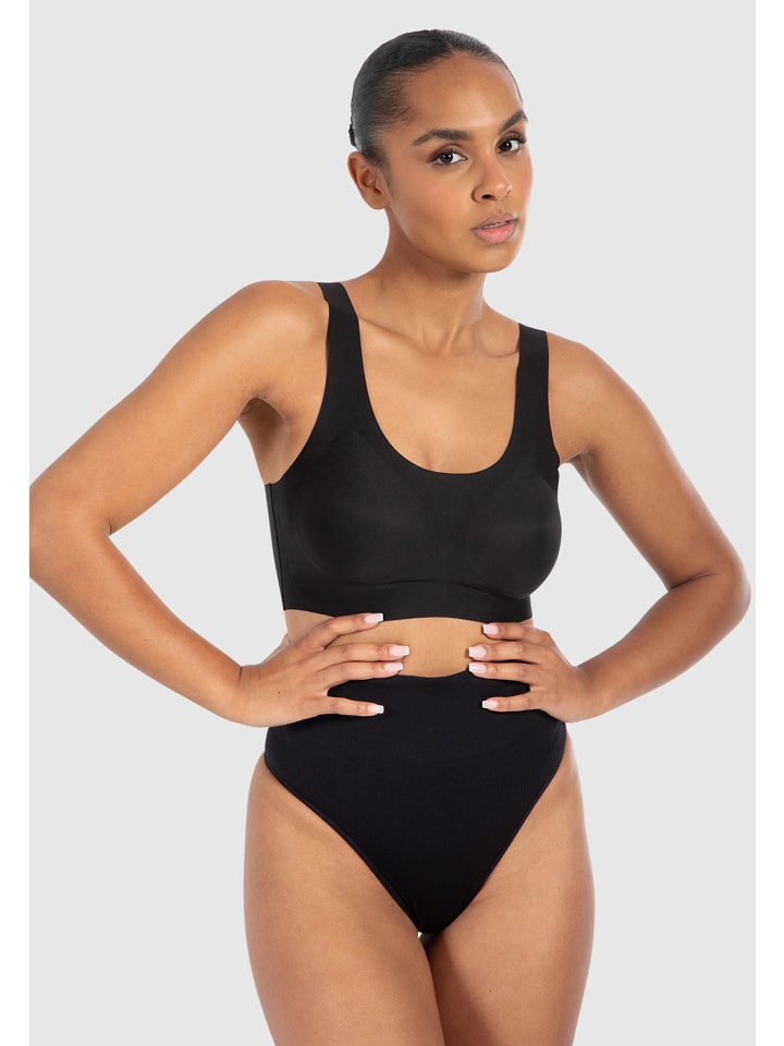 Plunge Bralette Nysa in Schwarz