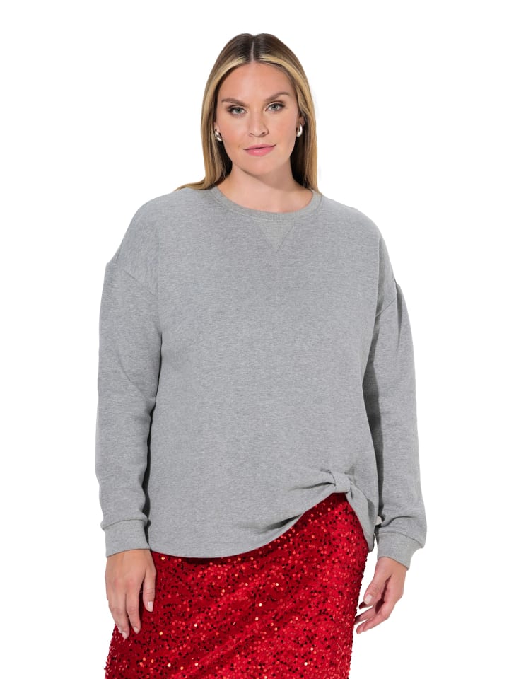 Sweatshirt in grau melange