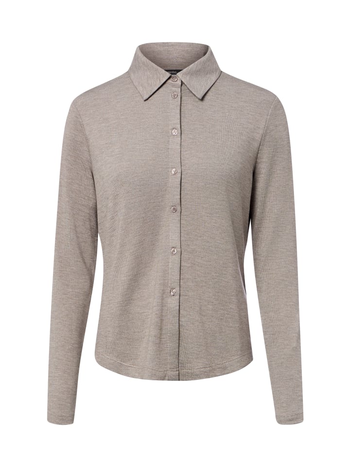 Jerseybluse Kiresi soft in taupe