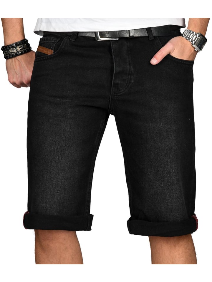A. Salvarini Filippo Herren Shorts kurze Hosen in Schwarz