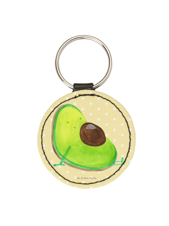 Anhänger Avocado Schwangerschaft ohne Spruch in Gelb Pastell
