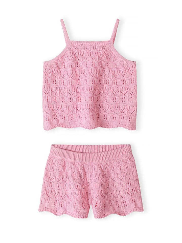 2-tlg Top & Shorts 30SET101 in pink