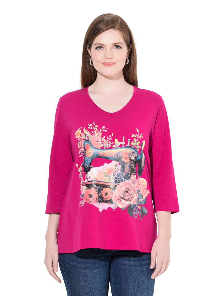 Shirt in dunkles malve