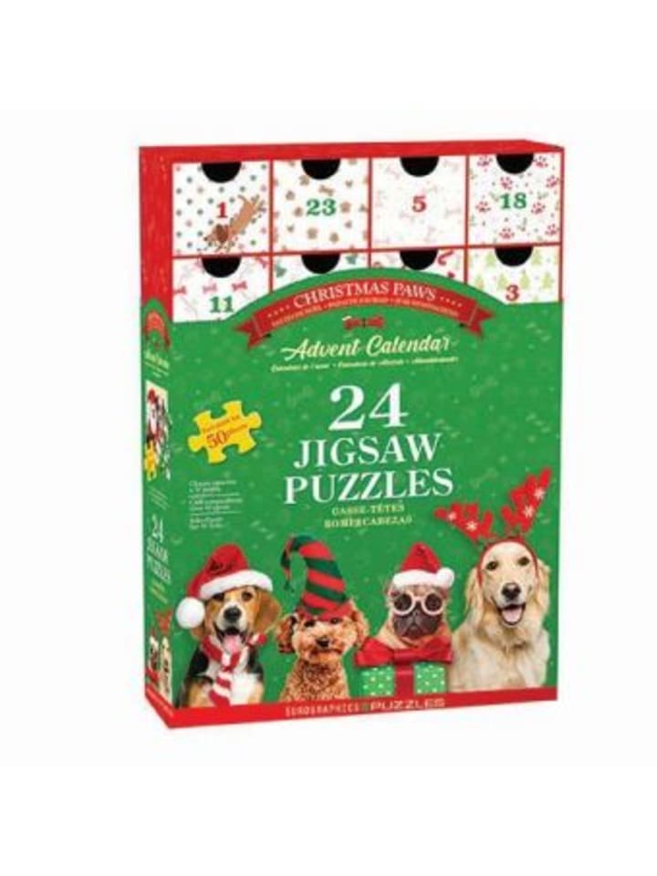 Spiel - Puzzle Adventskalender - 1200 Teile Christmas Paws