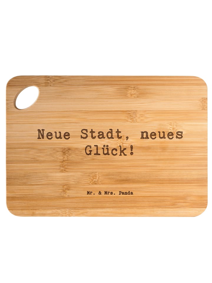 Hackbrett Spruch Umzug neue Stadt mit Spruch in Braun