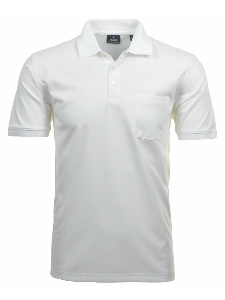 Rundhals T-Shirt für Herren in weiß