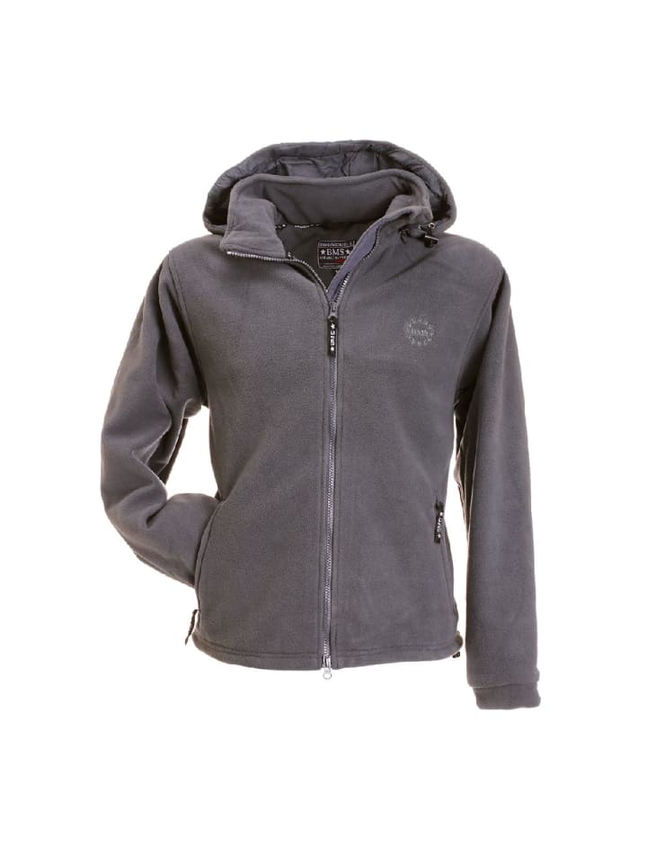 Fleecejacke/Fleecepullover in Grau