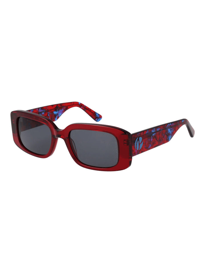 Frauen Sonnenbrille Rechtwinklig Rot