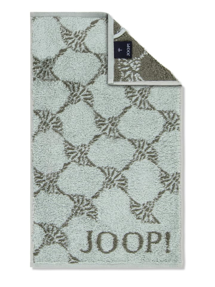 JOOP! CLASSIC CORNFLOWER Gästetuch 3er-Set 30x50 cm, Salbei