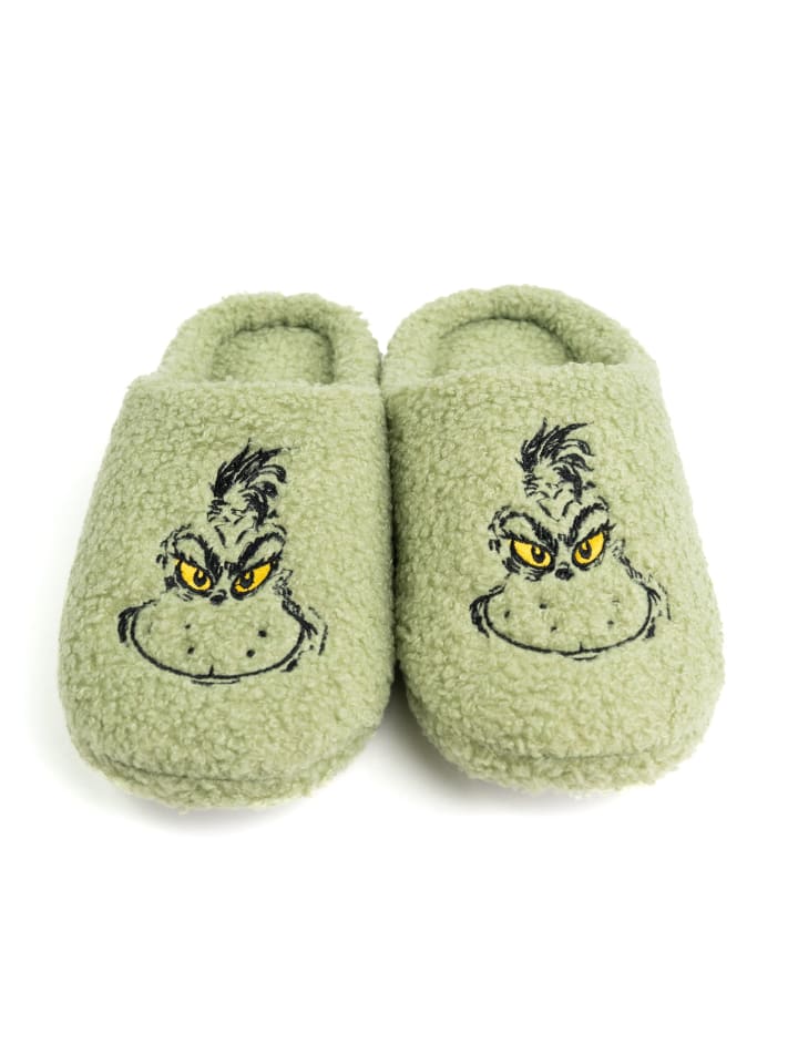The Grinch Hausschuhe Slipper Pantoffeln Puschen Schlappen in grün