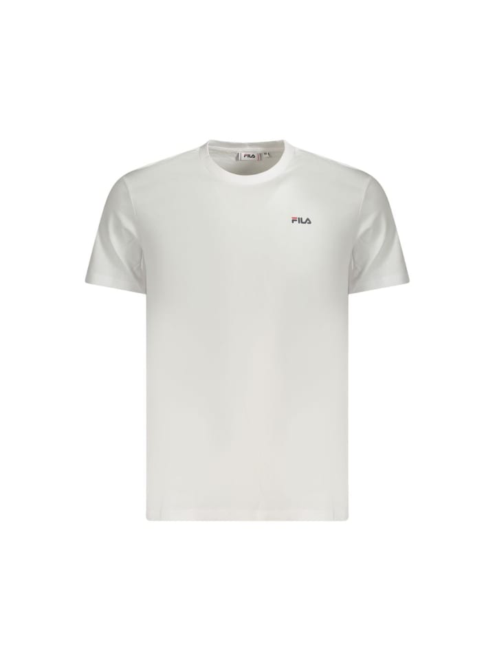 Weiß Baumwolle Herren T-Shirt