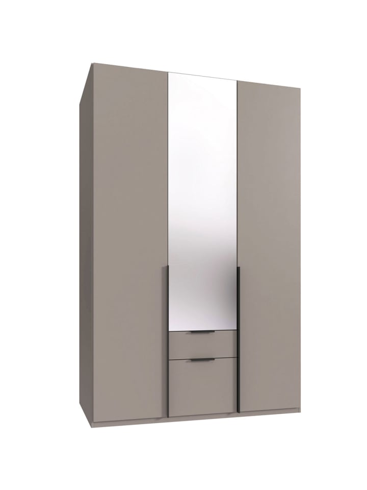 Kleiderschrank Mugano Saharagrau matt 135 / 58 / 208cm