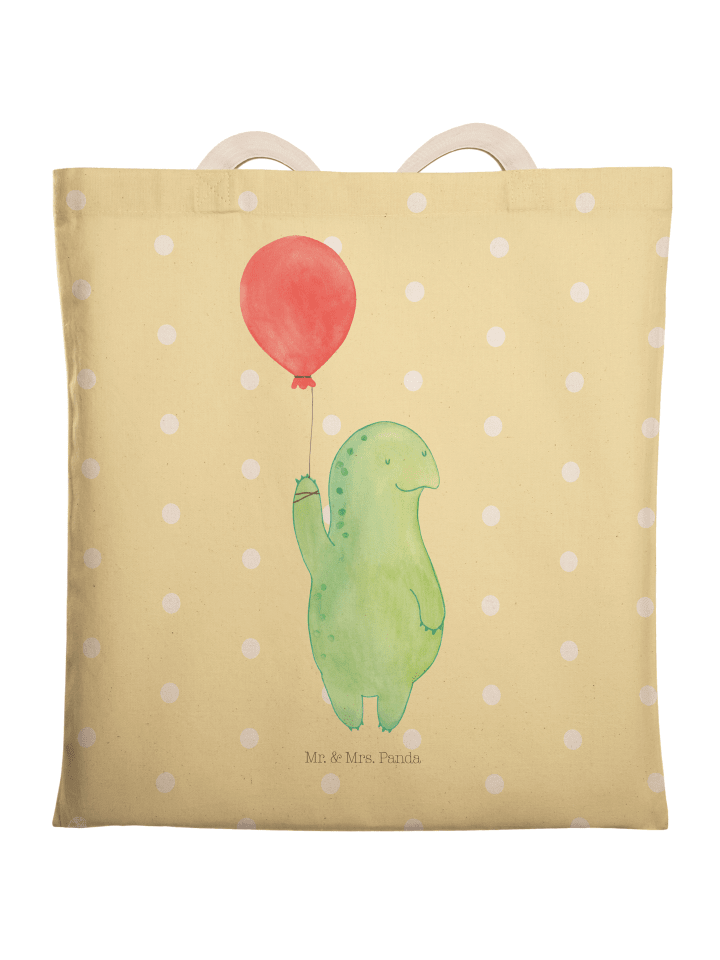 Tasche Schildkröte Luftballon ohne Spruch in Gelb Pastell