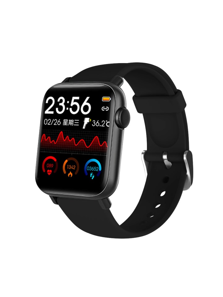 Multifunktionale GPS-Uhr in Schwarz