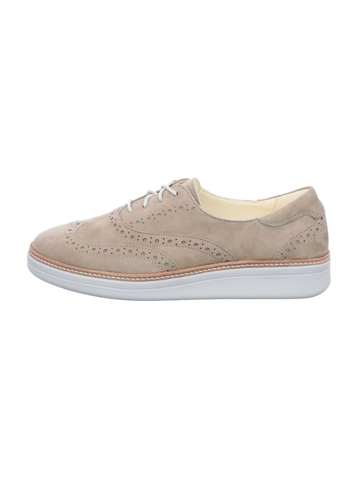 Klassische Schnürschuhe in Beige